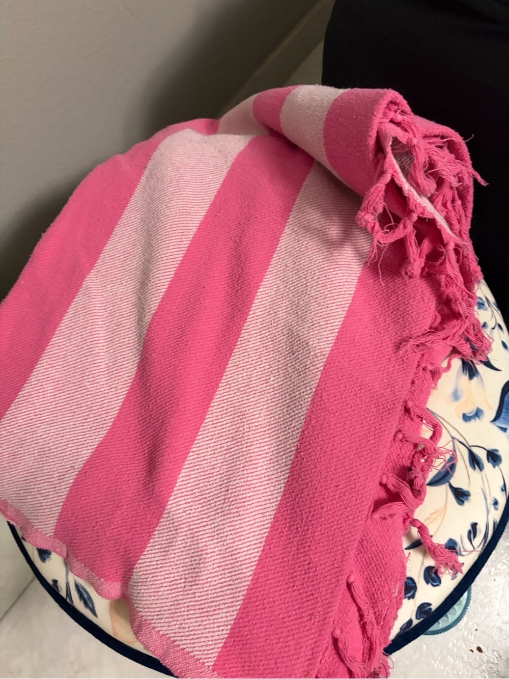 Victoria's Secret Pink & Light Pink Striped Beach Towel